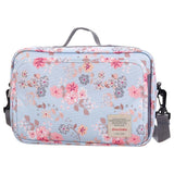Little Story Floral Baby Diaper Changing Clutch Kit - Grey
