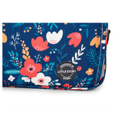 Little Story Floret Baby Diaper Changing Clutch Kit - Blue