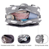 Little Story Baby Diaper Changing Clutch Kit - Grey Clouds