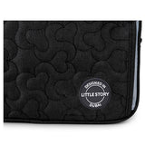 Little Story Quilted Baby Diaper Changing Clutch Kit - Black