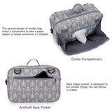Little Story Melange Baby Diaper Changing Clutch Kit - Grey