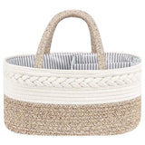 Little Story Cotton Rope Diaper Caddy - Ivory