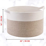 Little Story Cotton Rope Diaper Caddy XL - Ivory