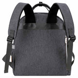 Little Story Quilted Diaper Backpack with Pacifier Bag And Stroller Hooks - Grey