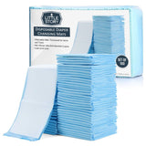Little Story Diaper Caddy With 100Pcs Blue Changing Mats - Grey