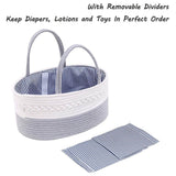 Little Story Diaper Caddy With 50Pcs Blue Changing Mats - Grey