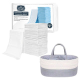 Little Story Diaper Caddy With 50Pcs Changing Mats - Grey