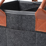 Little Story Diaper Caddy With Travel Pouch Medium - Dark Grey