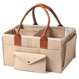 Little Story Diaper Caddy With Travel Pouch Medium - Ivory