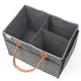 Little Story Diaper Caddy With Pouch Travel Large - Dark Grey