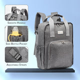 Little Story Stylish Diaper Travel Backpack with Changing Pad - Grey