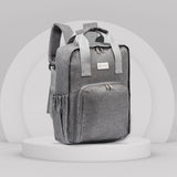 Little Story Stylish Diaper Travel Backpack with Changing Pad - Grey