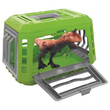 Little Story Kids Toy Dinosaur With Caching Cage - Green