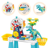 Little Story DIY Dinosaur Ferris Wheels Blocks Table - 52Pcs