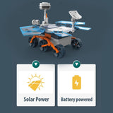 Little Story DIY Solar Mars Exploration Rover (46 Pcs) - Blue