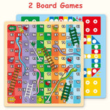 Little Story Double Sided Handbag Drawing Board (31 Pcs) With Board Game - Green
