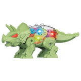 Little Story Electric DIY Gear Dinosaur With Light And Sound - Green