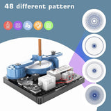 Little Story DIY 48 Pattern Electrical Painting Plotter Instrument (36 Pcs) - Blue