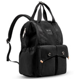 Little Story Elite Diaper Bag with Stroller Hooks & Changing Mat - Black
