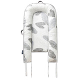 Little Story Soft Breathable Fiberfill Newborn Lounger Bed With Baby Nursing And Feeding Pillow - Leaves