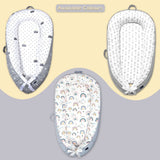 Little Story Royal Soft Breathable Fiberfill Newborn Lounger Bed - Grey