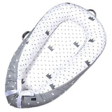 Little Story Royal Soft Breathable Fiberfill Newborn Lounger Bed - Grey