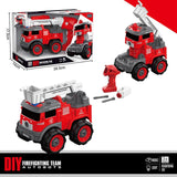 Little Story Kids Toy Firefighting Truck With Remote Control - Red