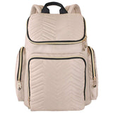 Little Story Georgia Diaper Bag with Changing Pad And Stroller Hooks - Ivory