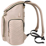 Little Story Georgia Diaper Bag with Changing Pad And Stroller Hooks - Ivory
