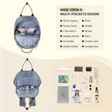 Little Story Colorland Kenzie Pack And Go Baby Travel Diaper Backpack - Sky Blue