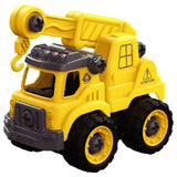 Little Story Kids Construction Toy Crane - Yellow