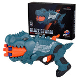 Little Story Kids Manual Dinosaur Bullet Gun With 20 Soft Bullets - Green