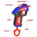 Little Story Kids Manual Mini Bullet Gun With 10 Soft Bullets - Pack Of 2 - Blue