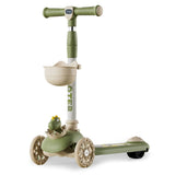 Little Story Kids Dinosaur Scooter And Ride On - Green