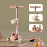 Little Story Kids Dinosaur Scooter & Ride On – Pink