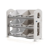 Little Story Kids Toys Storage With 6 Bins - Grey White