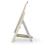 Little Story Drawing Board With Chair, Magnetic Numbers, 5 Color Pen And Sponge Eraser- Ivory