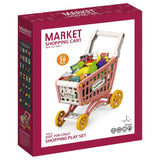 Little Story Market Shopping Cart Toy Set (56Pcs) - Pink