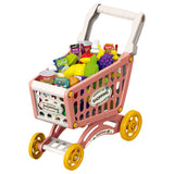 Little Story Market Shopping Cart Toy Set (56Pcs) - Pink