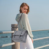 Little Story Dad'S Diaper Bag with Changing Mat & Stroller Straps - Grey