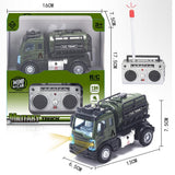 Little Story Kids Toy Military Truck With Remote Control - Green