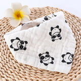 Little Story Jungle Fun Muslin Bandana Bibs - Set Of 3