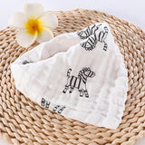 Little Story Jungle Fun Muslin Bandana Bibs - Set Of 3