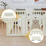 Little Story Bear Portable Playpen 12Pcs - Baby White
