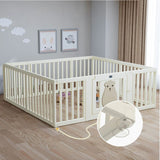 Little Story Bear Portable Playpen 12Pcs - Baby White