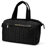 Little Story Quilted Diaper Bag with Shoulder Strap - Black