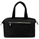 Little Story Quilted Diaper Bag with Shoulder Strap - Black