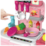 Little Story 2-In-1 Mode Chef Toy Set School Bag (34 Pcs) - Pink