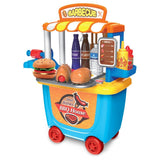 Little Story BBQ Station/ Food Cart (33 Pcs) - Blue