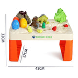 Little Story 2-In-1 Mode Dinosaur World Toy Set (17 Pcs) With Inbuilt Light & Sound Volcano & Dough- White
